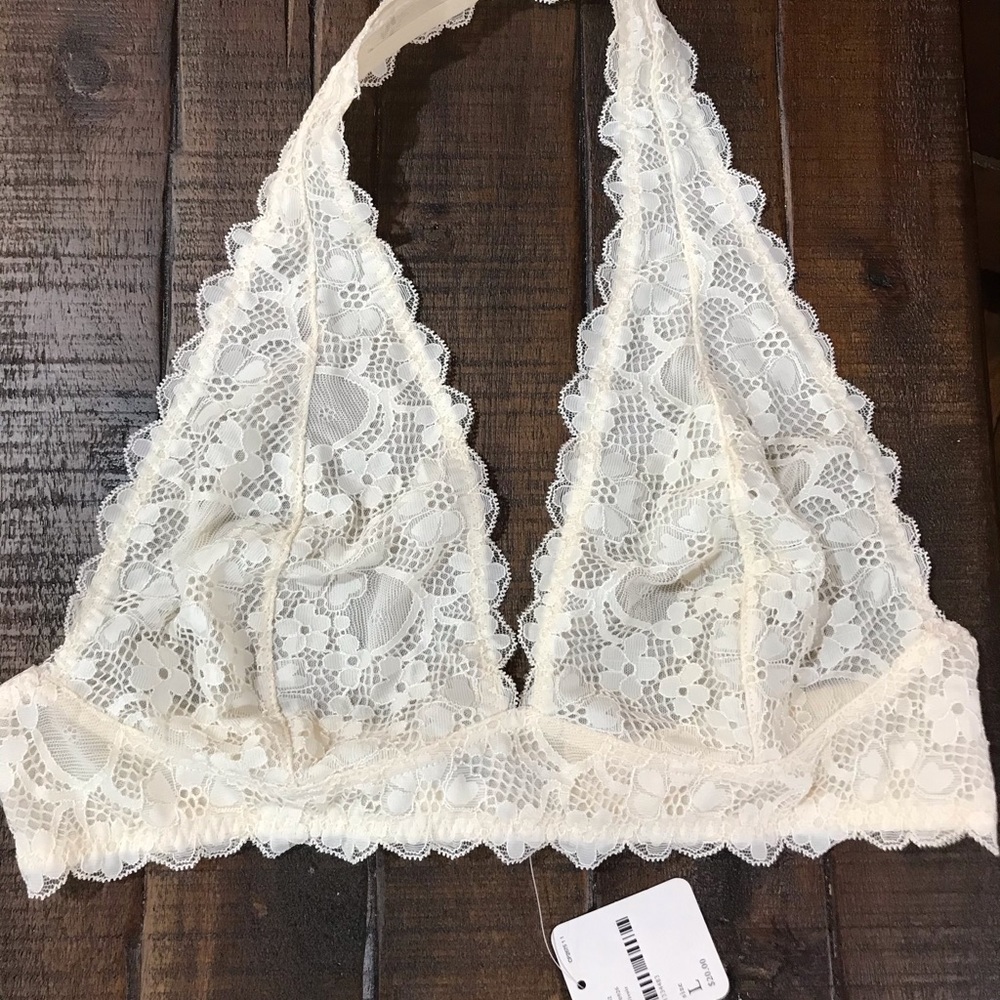 Free People Lace Bra Large